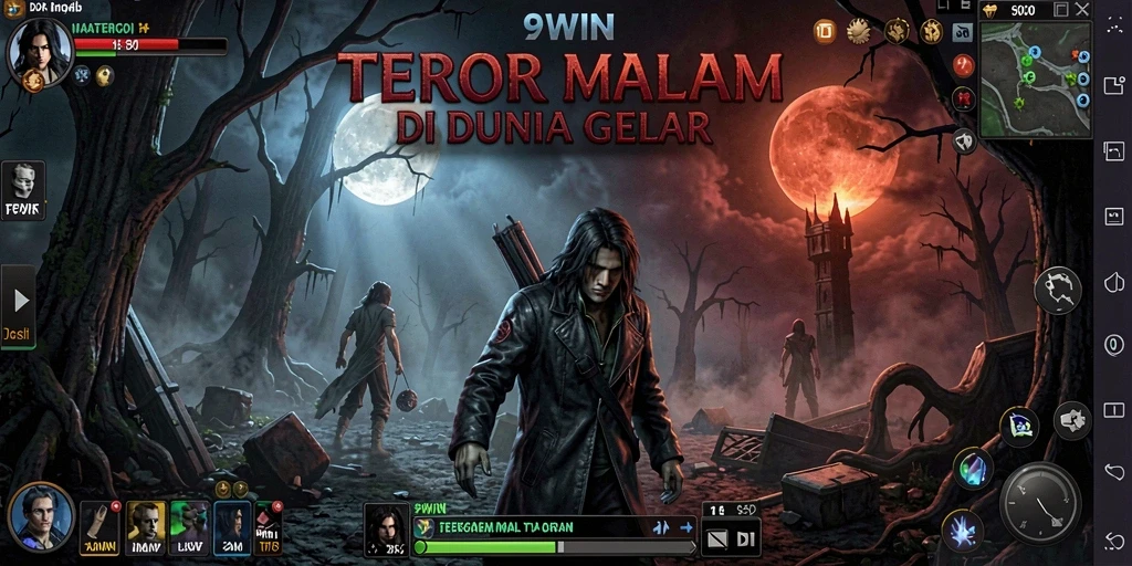 Gameplay menakutkan dalam 9WIN dengan suasana mencekam.
