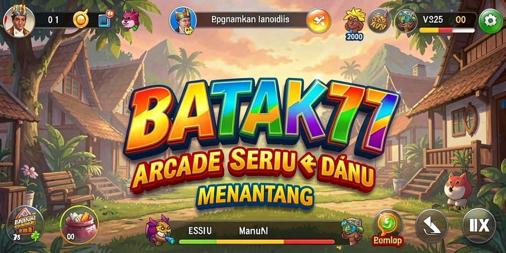Tangkapan layar utama BATIK77 menampilkan gameplay Arcade yang dinamis dan menarik.