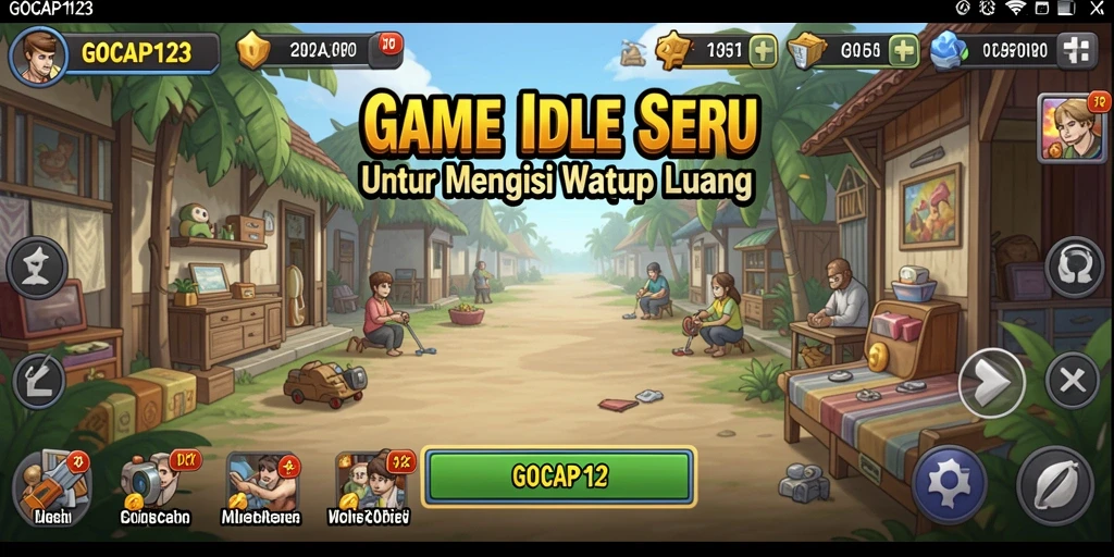 Screenshot gameplay GOCAP123 yang penuh warna dan menarik.