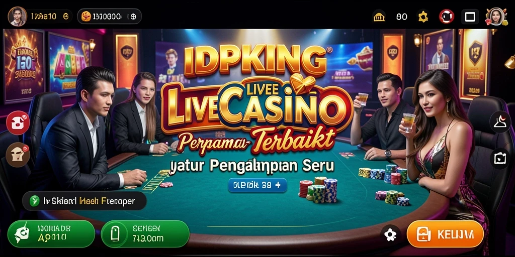 Gameplay Live Casino yang mendebarkan dan interaktif di IDPKING.