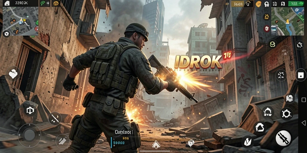 Screenshot IDROK yang menampilkan aksi seru gameplay TPS.