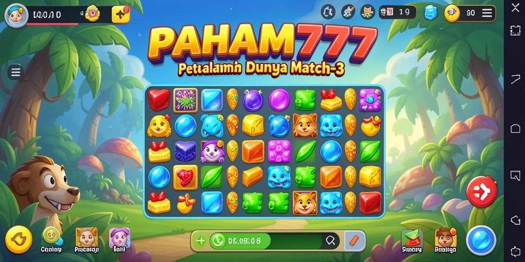 Tampilan gameplay PAHAM777 yang menarik dan penuh warna.